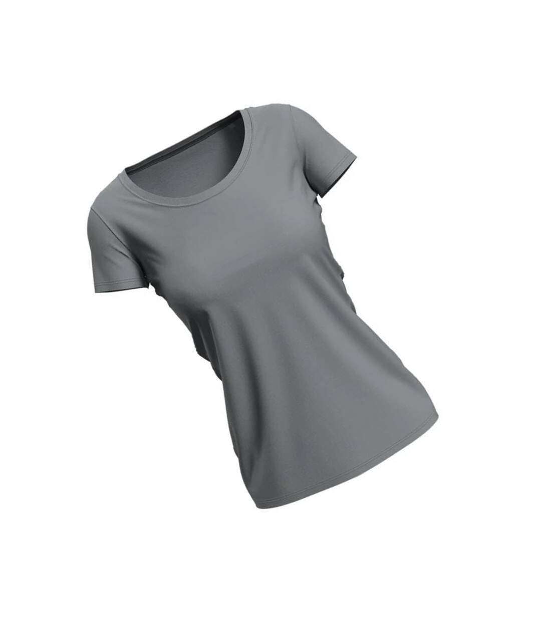 T-shirt Femme Gris Ardoise Uni Stedman-2
