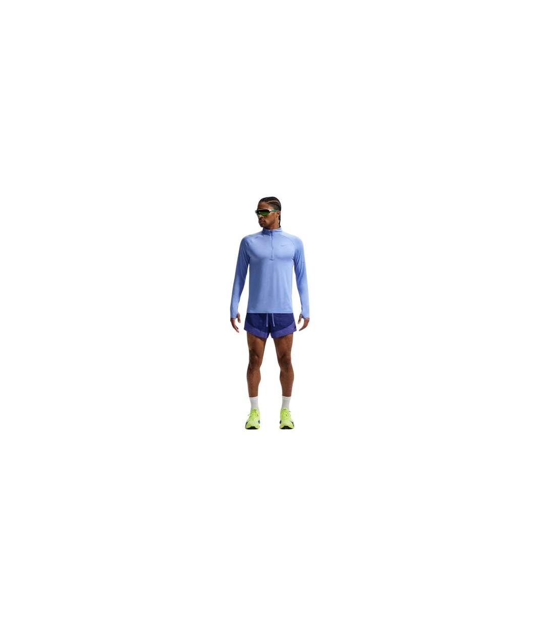 Short De Course Stride Homme Bleu Roi Foncé Nike-1