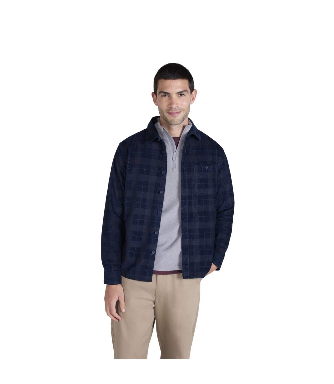 Chemise Motif/style À Carreaux Lewis Homme Charbon Animal-2