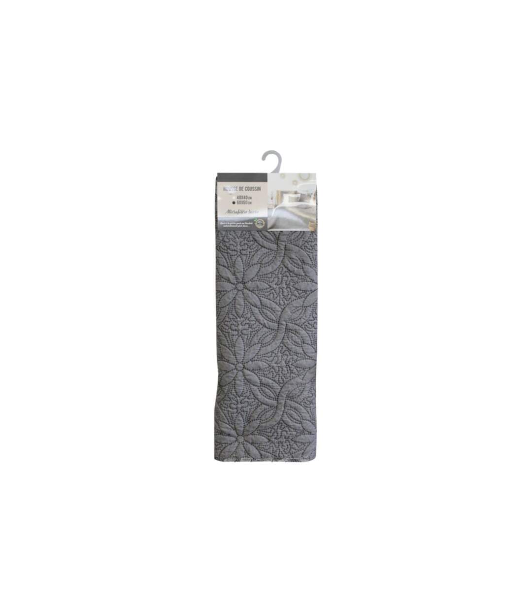 Housse de Coussin Florette 60x60cm Anthracite-2