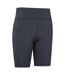Womens/ladies Bounce Legging Shorts Jet Black Mountain Warehouse-4