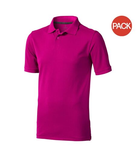 Lot de 2  polos manches courtes calgary homme rose Elevate