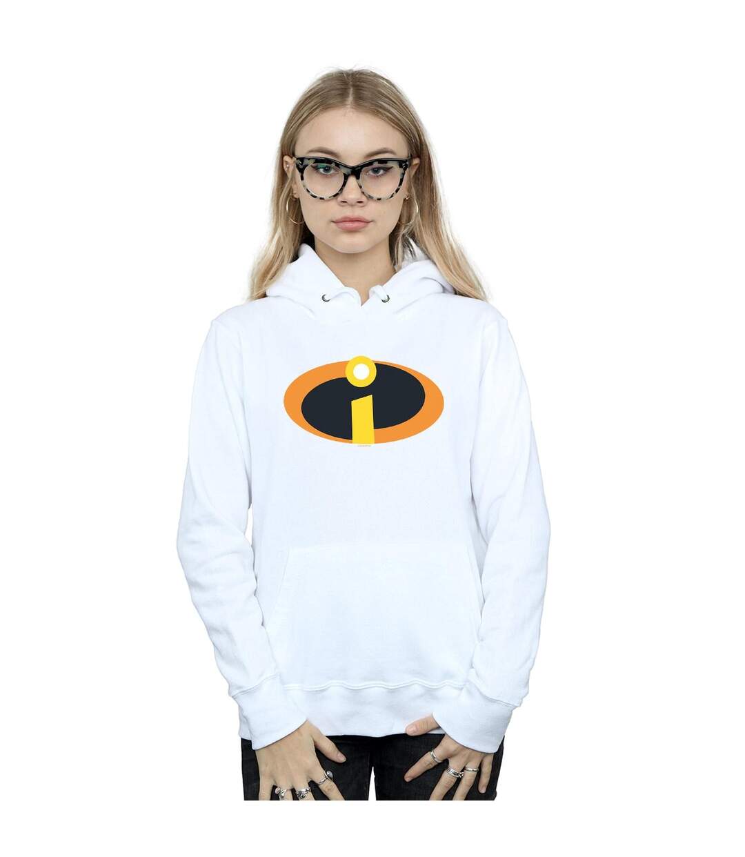 Disney Sweat à capuche logo The Incredibles Womens/Ladies (Blanc) - UTBI47624-2