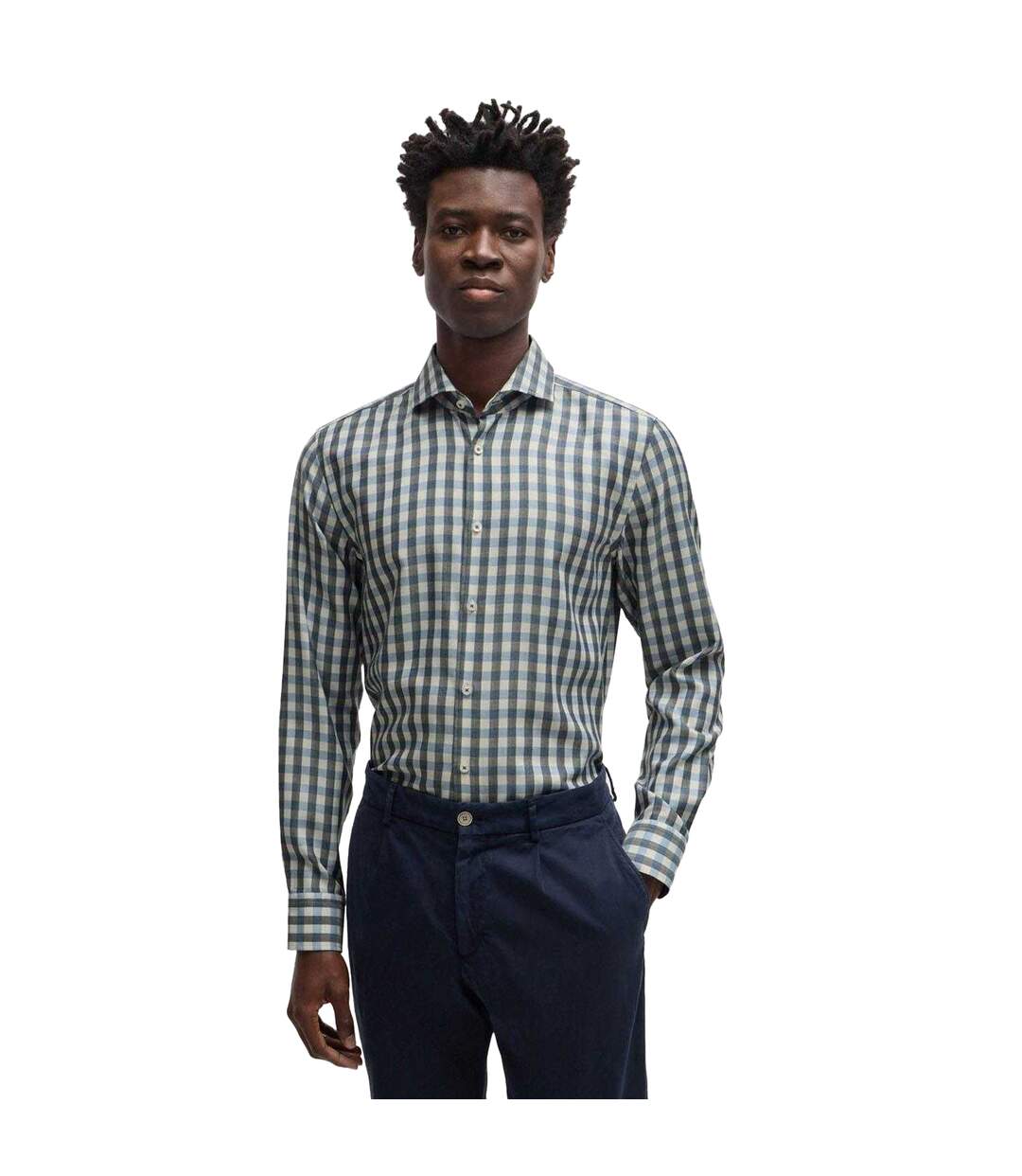 Chemise C-hal Homme Bleu Boss-1