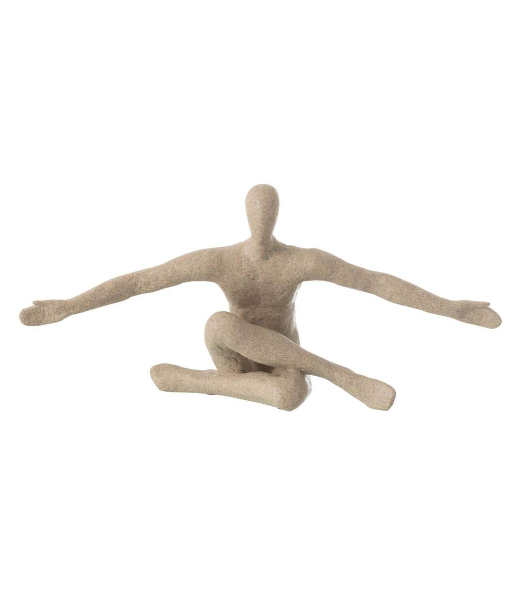 Statuette Bras Ouverts en Résine Shawn 57cm Beige-1