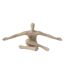 Statuette Bras Ouverts en Résine Shawn 57cm Beige-1
