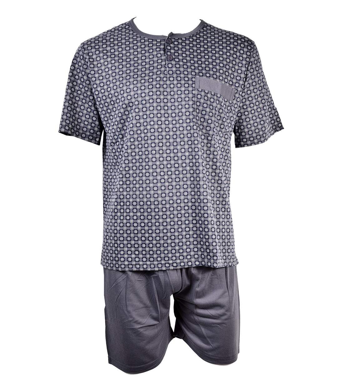 Pyjama Court Homme ECO HOMEWEAR 2863 GRIS-1