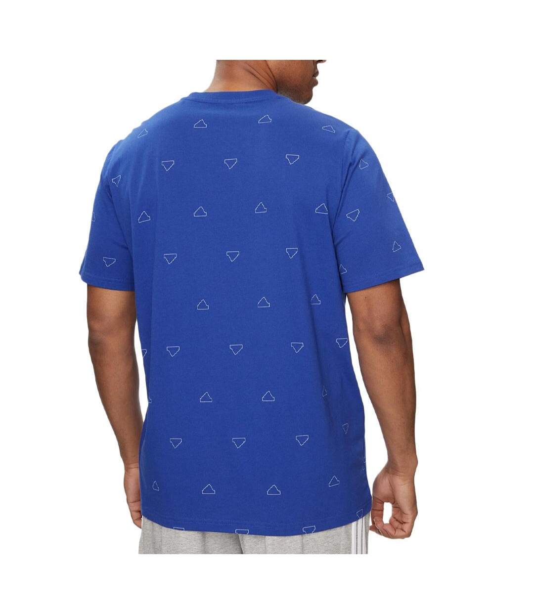 T-Shirt bleu homme adidas seasonal essentials-2