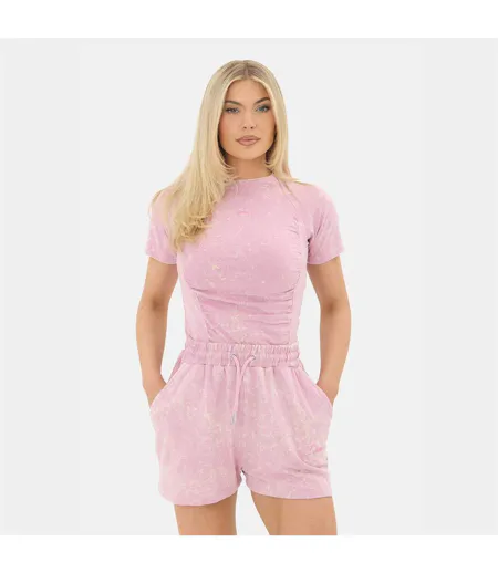 T-shirt Motif/style Délavé Femme Vieux Rose I Saw It First