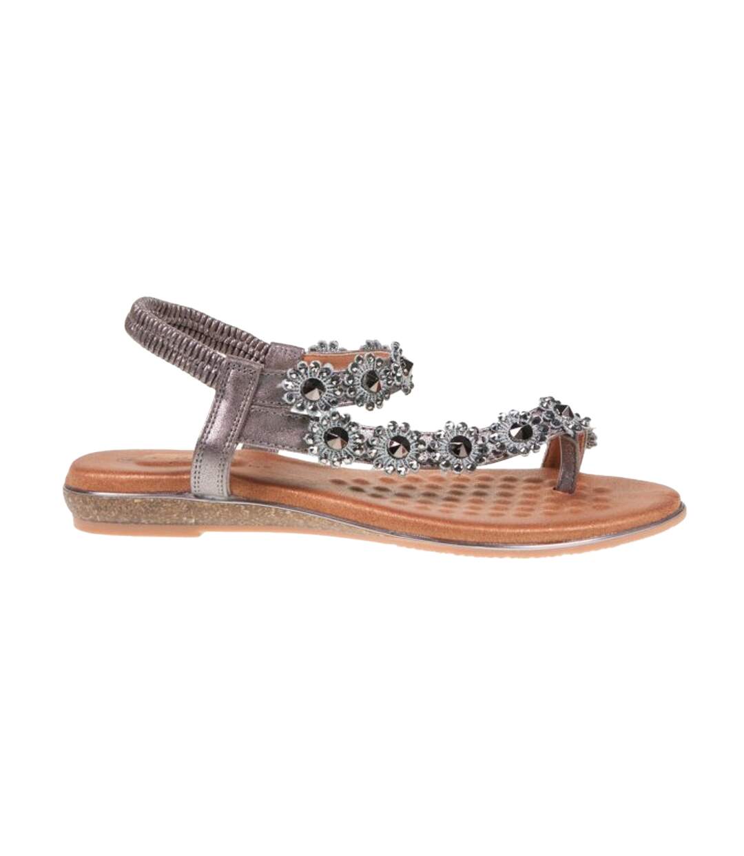 Sandales Charlotte Femme Étain Lunar-4
