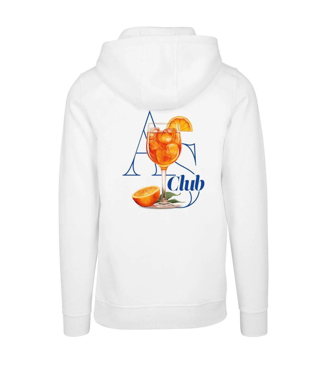 Sweat À Capuche A S Club Homme Blanc Mister Tee-3