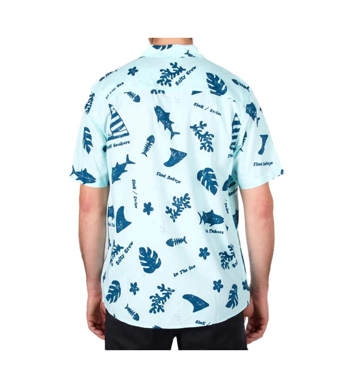 Chemisette  Manches Courtes Bleu Homme Salty Crew Twisted Tides - L-2