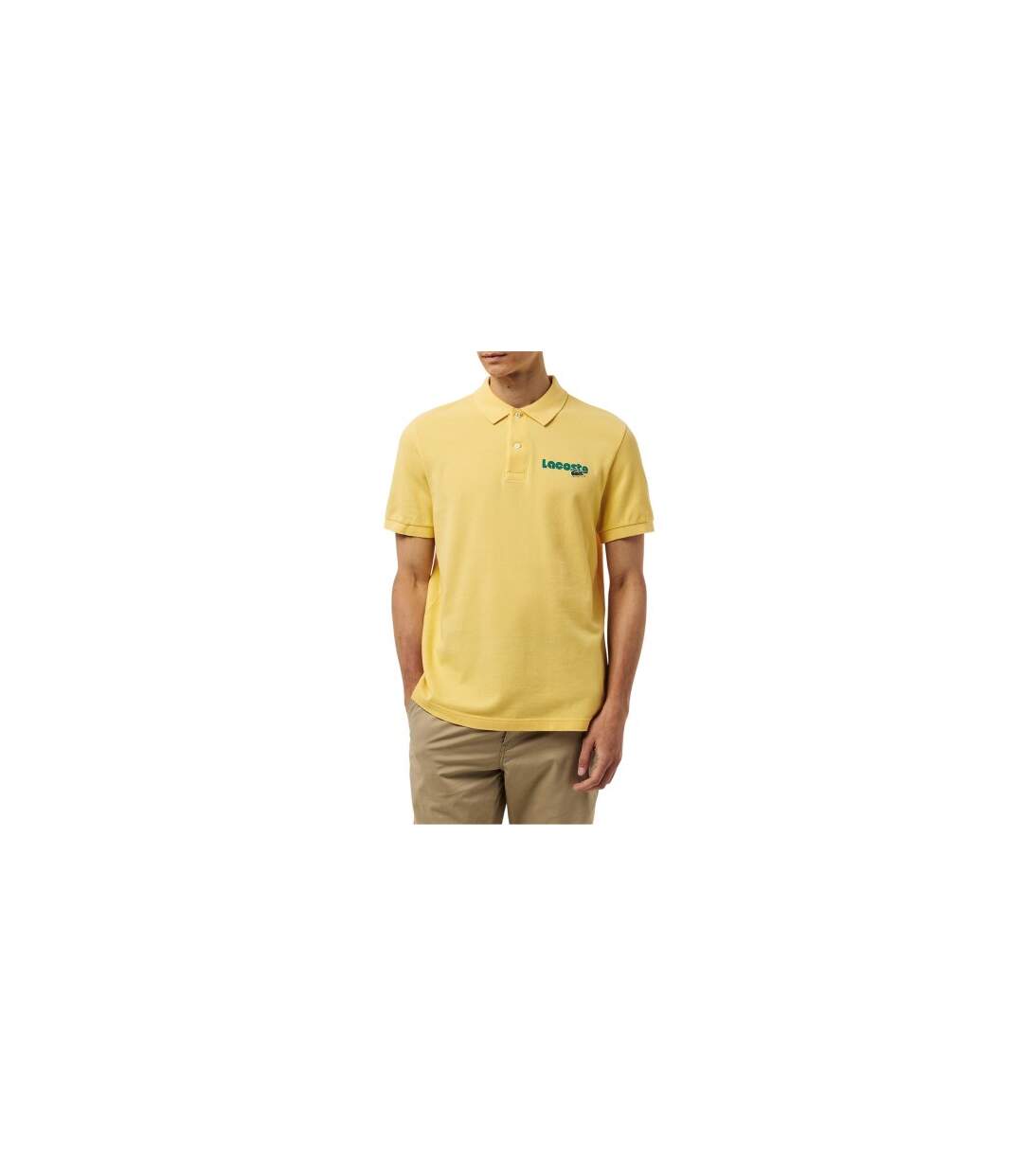 Polo Homme Jaune Pâle Lacoste-1