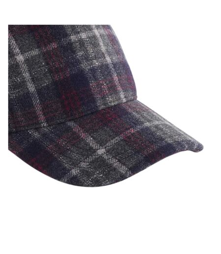 Casquette Motif/style À Carreaux Bleu Marine À Carreaux Beechfield