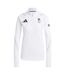 Womens/ladies Team Gb Performance Quarter Zip Tracksuit Top White Adidas-1