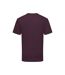 Mens Iconic Premium Ringspun Cotton T-shirt Dark Plum Fruit Of The Loom-3