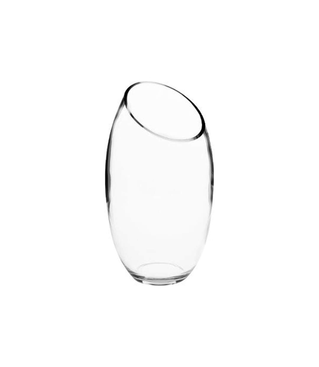 Vase en Verre Bombé 27cm Transparent-1