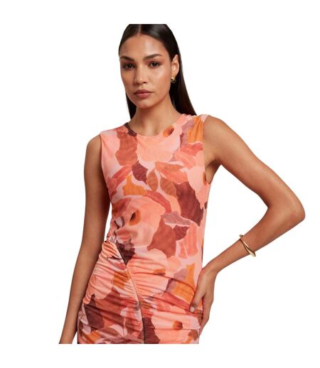 Robe Moulante Motif/style Floral Femme Corail Ted Baker