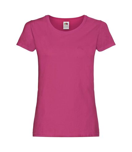 Fruit of the Loom Womens/Ladies Original Lady Fit T-Shirt (Fuchsia) - UTPC6013