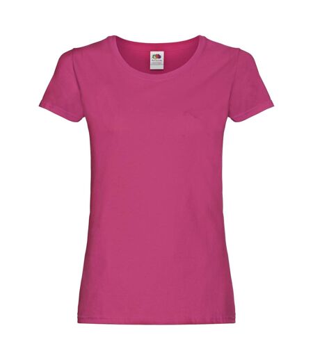 Fruit of the Loom Womens/Ladies Original Lady Fit T-Shirt (Fuchsia) - UTPC6013