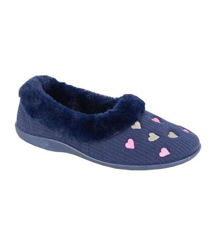 Chaussons daisy femme bleu marine Sleepers