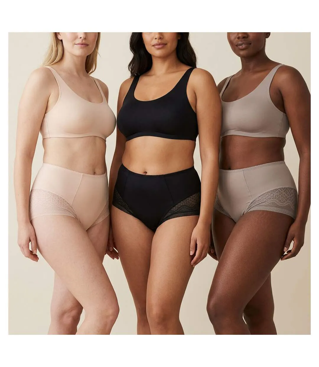 OZABI Pack de Culottes Femme Gainantes Invisibles Dentelle et Laser – Lot de 6-5
