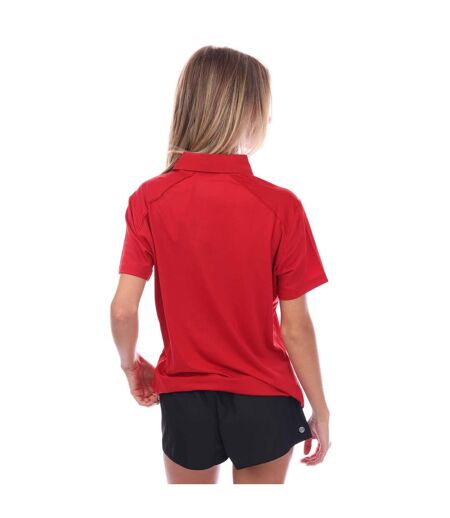 Polo Entraînement Style Classique Femme Rouge Blanc Adidas