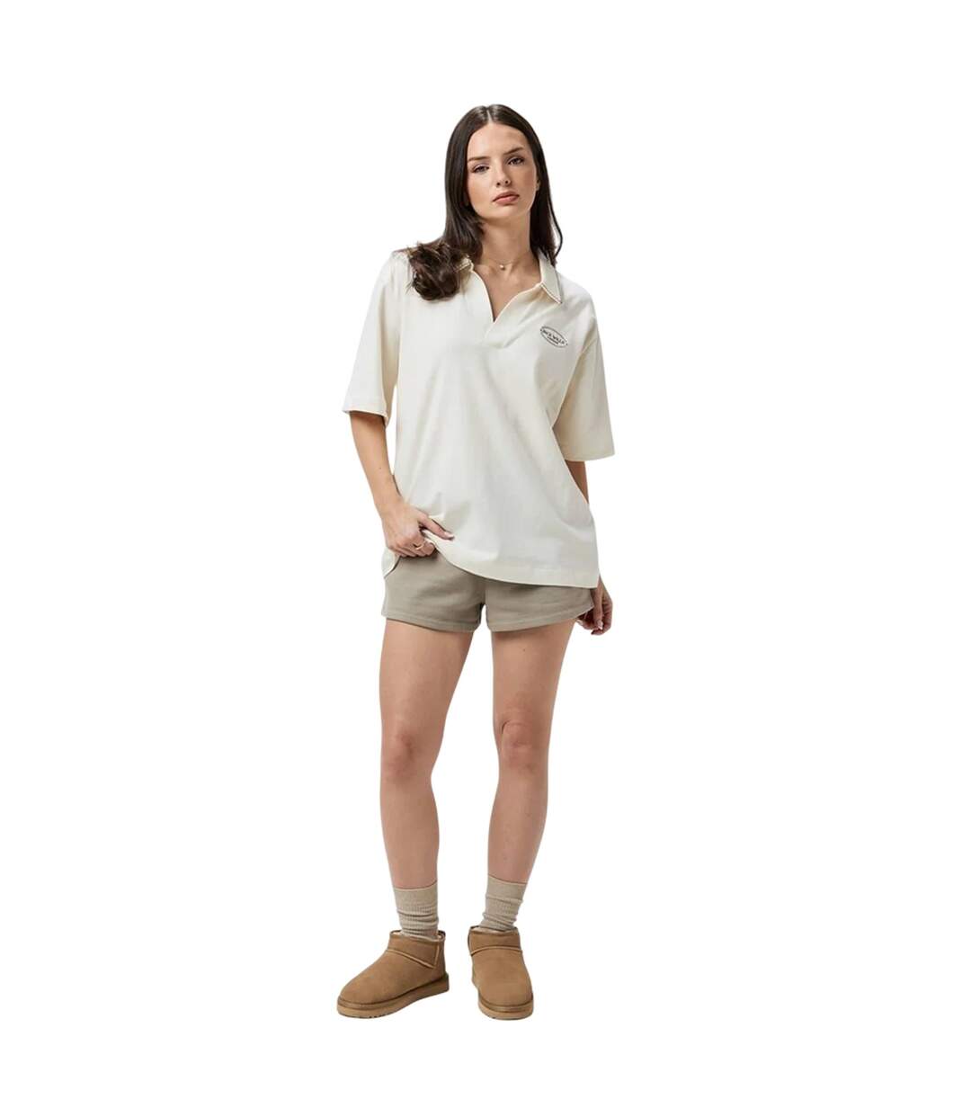 Polo Manches Courtes Femme Vieux Blanc Jack Wills-1