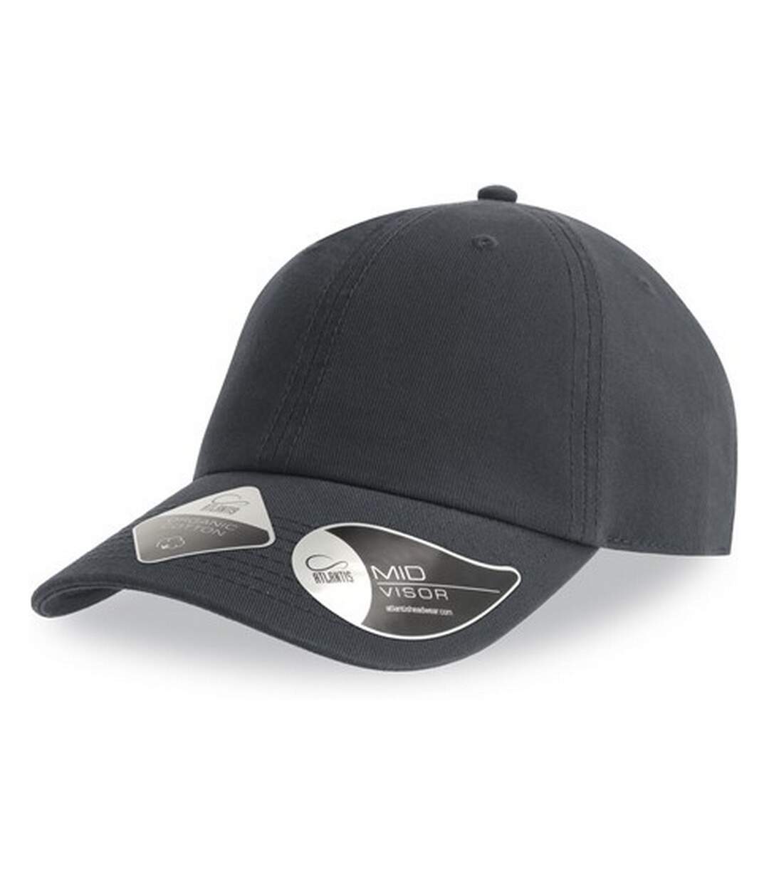 Casquette de baseball fraser adulte gris foncé Atlantis-3