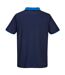 Portwest Mens Cotton Active Polo Shirt (Navy/Royal Blue)