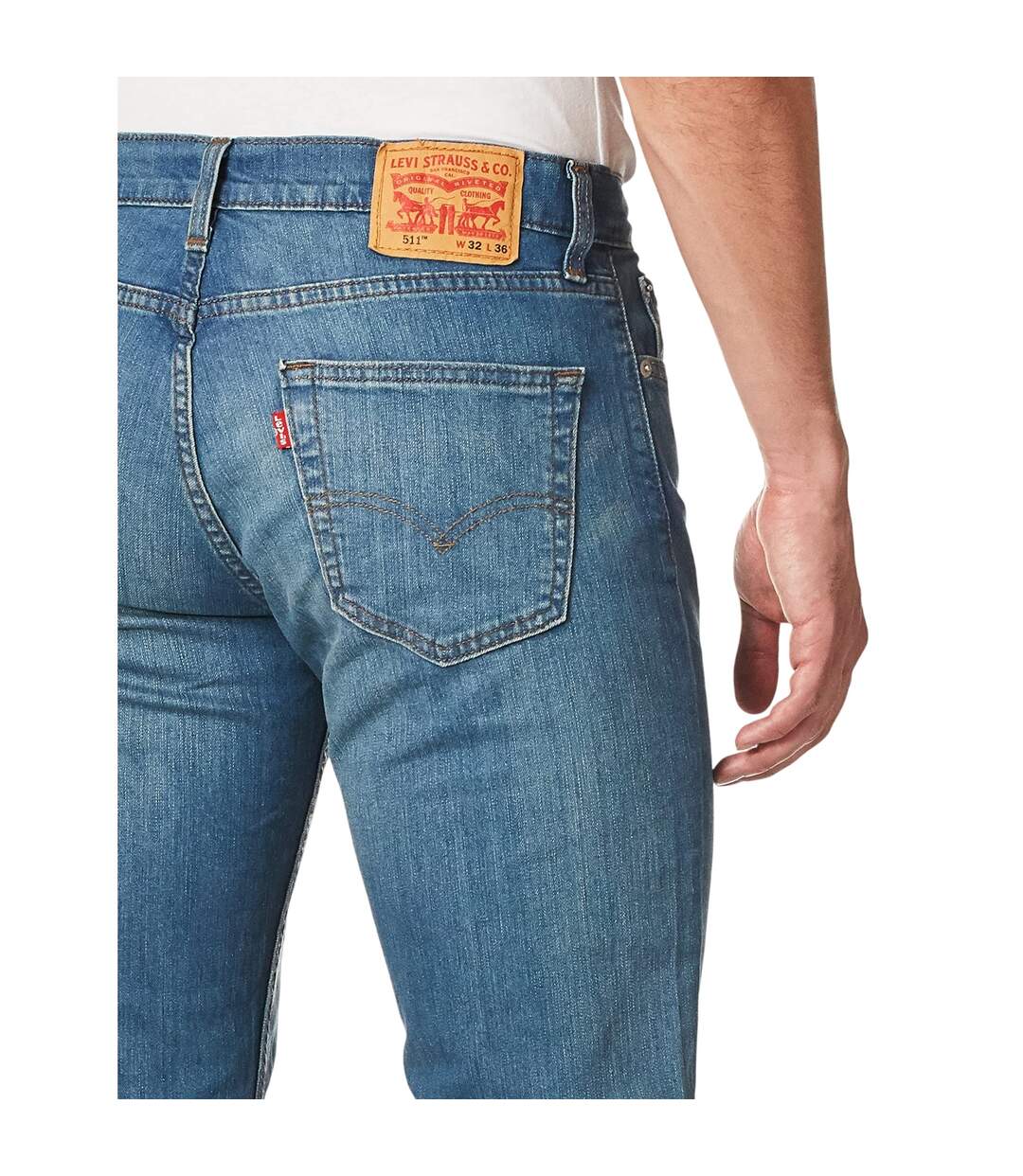 Mens 511 Cotton Slim Jeans Throttle Levis-4