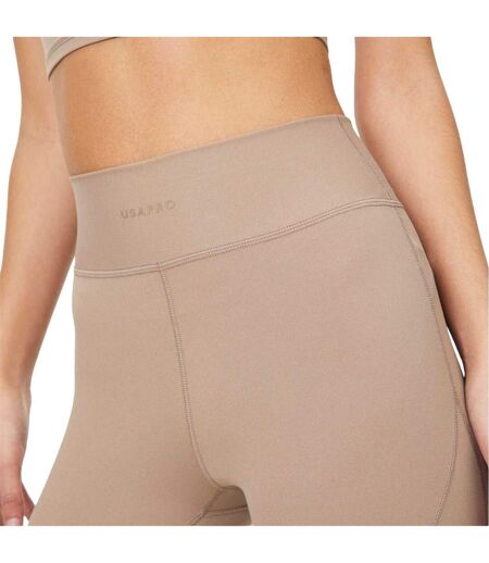 Womens/ladies Sophie Habboo Panelled High Waist Leggings Desert USA Pro