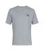 Mens Sportstyle Short-sleeved T-shirt Light Steel Heather Black Under Armour-1