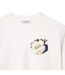 T-shirt Style Fleur Femme Blanc Lacoste-4