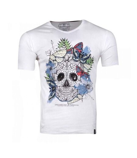 T-shirt Blanc Homme La Maison Blaggio Mexico - M