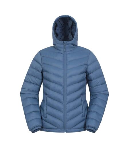 Womens/ladies Seasons Padded Jacket Blue Mountain Warehouse