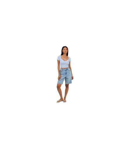 Haut Court Femme Bleu Glacier Brave Soul