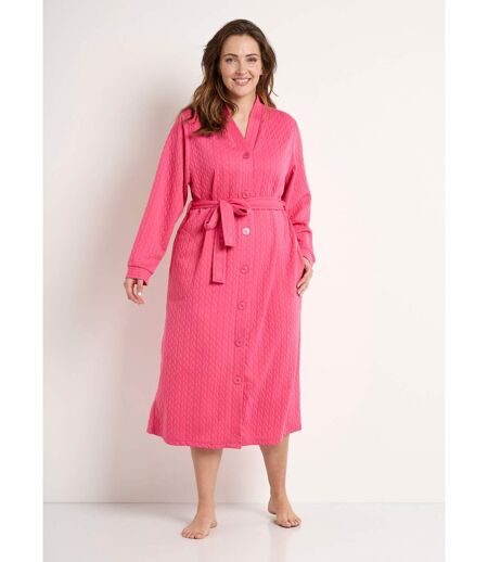 Peignoir kimono long boutonné