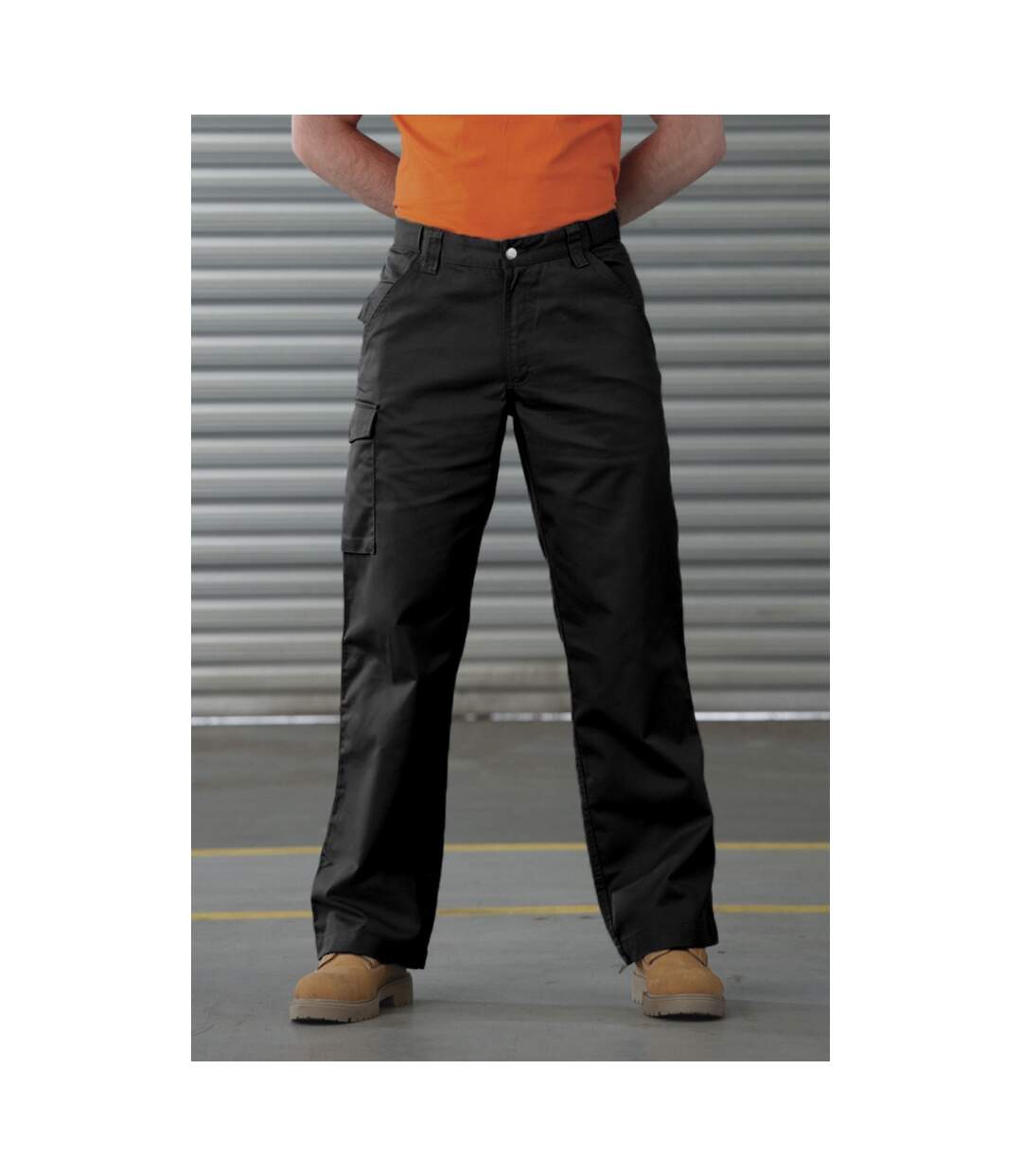 Pantalon de travail robuste, coupe régulière homme noir Russell-3