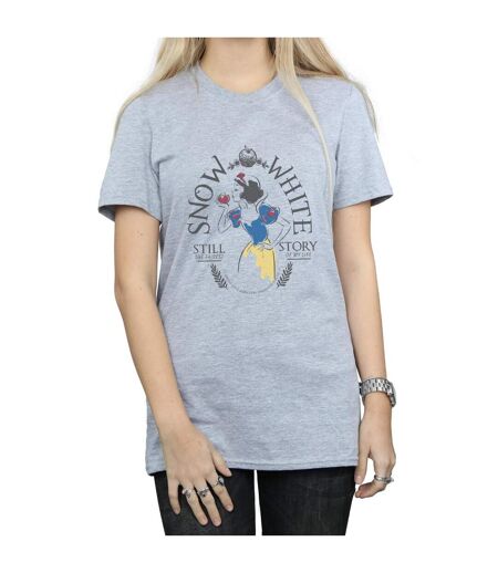 Disney Princess Womens/Ladies Snow White Fairest Story Cotton Boyfriend T-Shirt (Sports Grey)