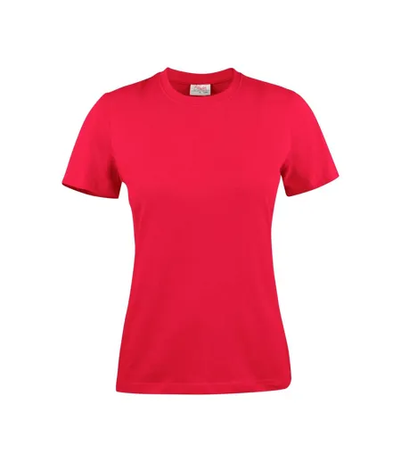 Womens/ladies Light T-shirt Red Printer