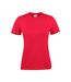 Womens/ladies Light T-shirt Red Printer-2