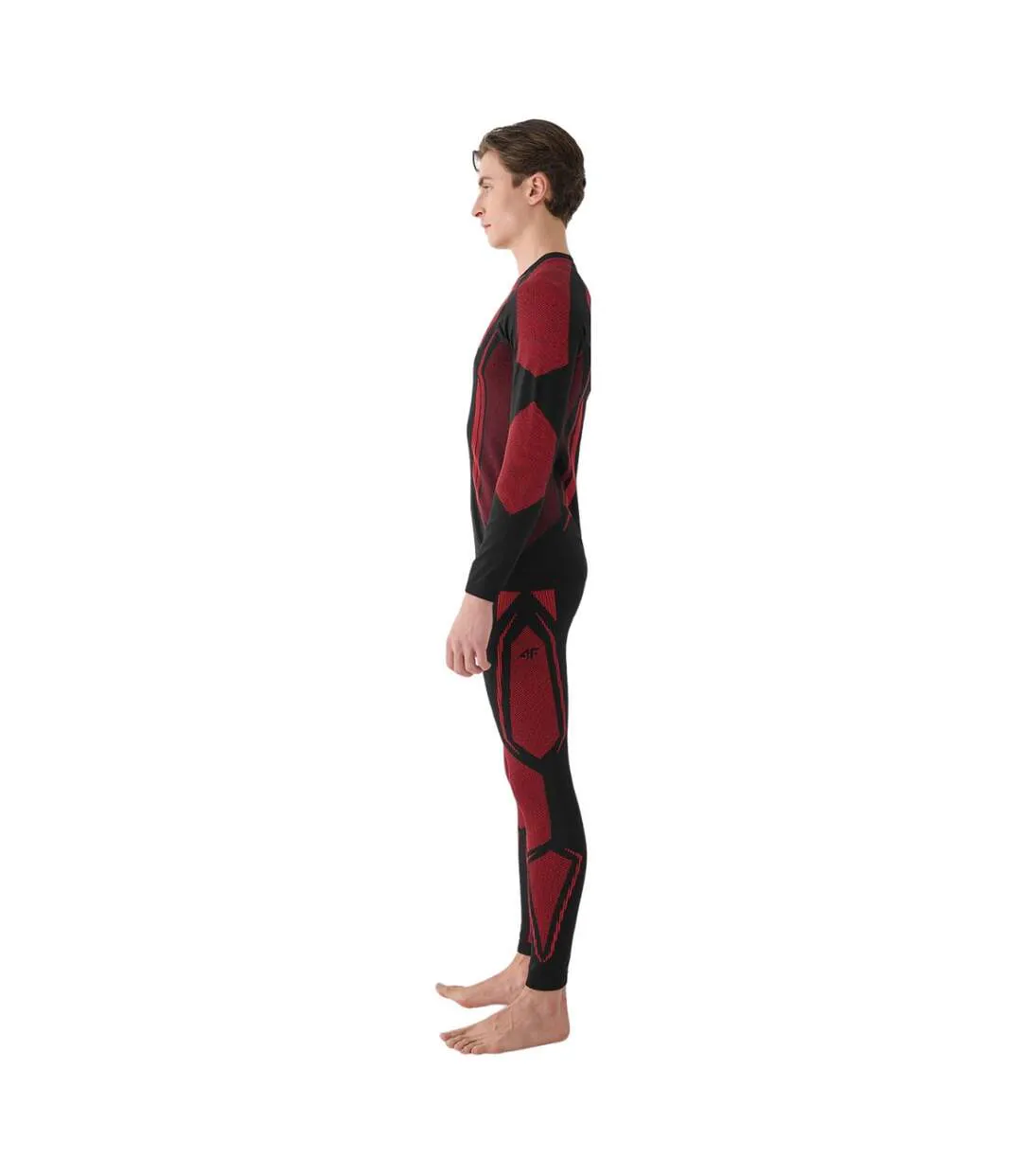 T-shirt Waw24useam165 Homme Noir Rouge 4F-4
