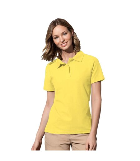 Stedman Womens/Ladies Cotton Polo (Yellow)