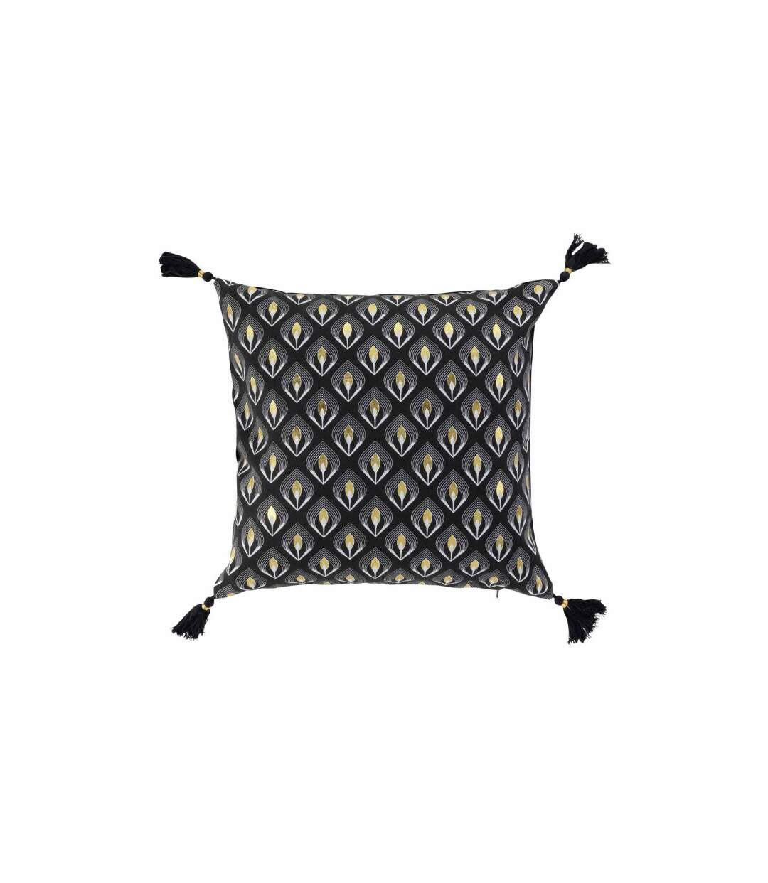Housse de Coussin Déco Noireor 40x40cm Noir-1