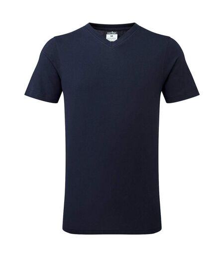 Mens Cotton V Neck T-shirt Black Portwest