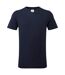Mens Cotton V Neck T-shirt Black Portwest-3