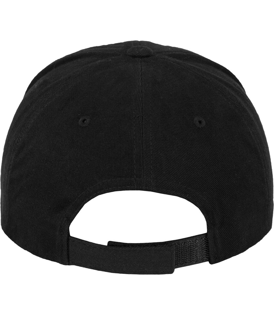 Flexfit by  brushed twill mid-profile cap black Yupoong-2