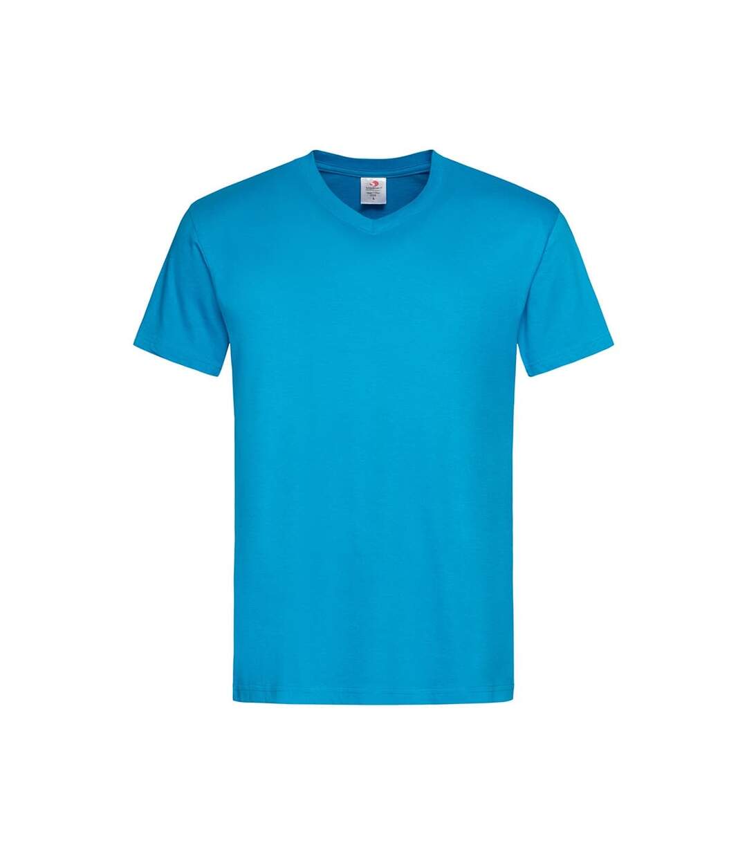 T-shirt col v homme bleu clair Stedman