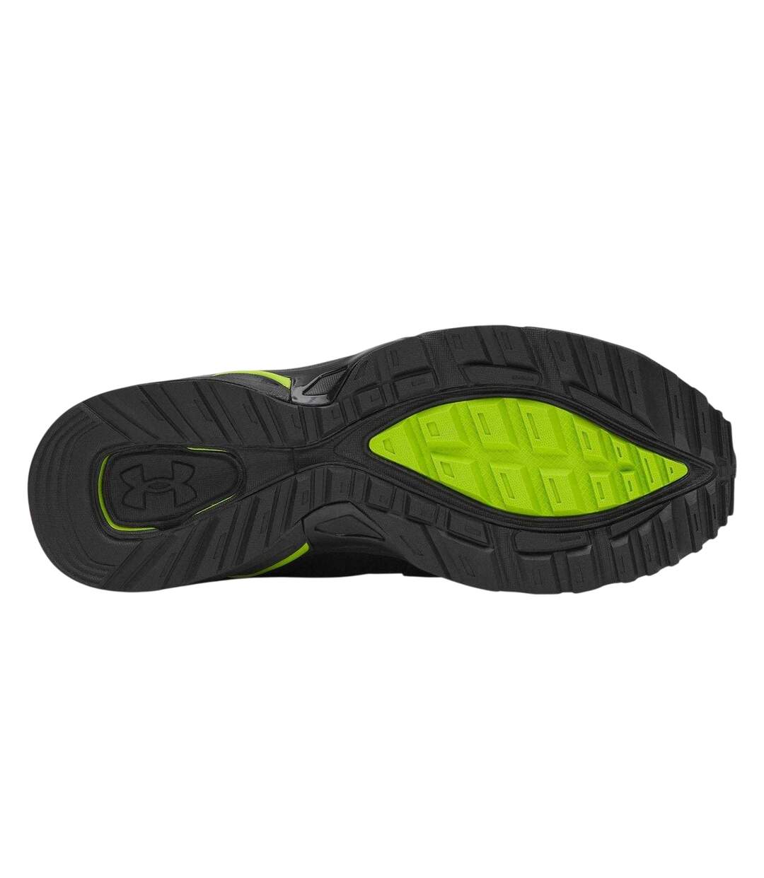Womens/ladies Apparition Tech Logo Leather Trainers Green Under Armour-4